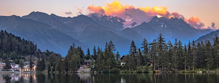 Photo of Swiss sunset